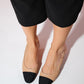 Lujo - Beige Backless Flat Ballerina (Women)