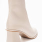 Maura - Off-White Genuine Leather Block Heel Boot (Women)