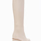 Paradis - Off-White Genuine Leather Block Heel Knee-High Boot (Women)