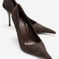 Luce - Brown Patterned Pointed-Toe Stiletto Pump (Women)