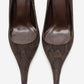 Luce - Brown Patterned Pointed-Toe Stiletto Pump (Women)