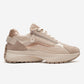 ROCCA - Beige Zip-Detail Genuine Leather Sneaker (Women)