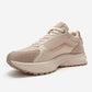 ROCCA - Beige Zip-Detail Genuine Leather Sneaker (Women)