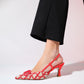 Boiro - Red Slingback Heeled Shoe (Women)