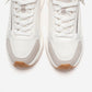 ROCCA - White Zip-Detail Genuine Leather Sneaker (Women)
