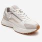 ROCCA - White Zip-Detail Genuine Leather Sneaker (Women)