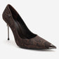 CARLAS - Brown Patterned Stiletto Pump (Women)