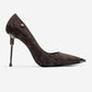 CARLAS - Brown Patterned Stiletto Pump (Women)