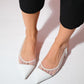 Stephen - White Pointed Toe Flat Sandal (Women)