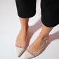 Stephen - Beige Pointed Toe Flat Sandal (Women)