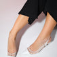 Ravenna - White Pointed Toe Slingback Stiletto (Women)