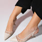 Ravenna - Beige Pointed Toe Backless Stiletto Shoe (Women)