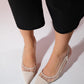 Ravenna - Beige Pointed Toe Backless Stiletto Shoe (Women)