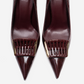 GUERNI - Burgundy Genuine Leather Stiletto Pump (Women)
