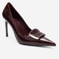 GUERNI - Burgundy Genuine Leather Stiletto Pump (Women)