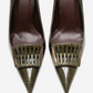 GUERNI - Green Genuine Leather Stiletto Pump (Women)
