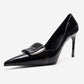 GUERNI - Black Stiletto Pump (Women)