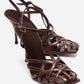 ALLOS - Brown Genuine Leather Stiletto Pump (Women)