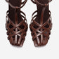 ALLOS - Brown Genuine Leather Stiletto Pump (Women)