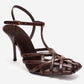 ALLOS - Brown Genuine Leather Stiletto Pump (Women)