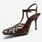 ALLOS - Brown Genuine Leather Stiletto Pump (Women)