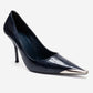 ALVENA - Navy Genuine Leather Stiletto Pump (Women)