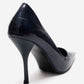 ALVENA - Navy Genuine Leather Stiletto Pump (Women)