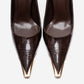 ALVENA - Brown Genuine Leather Stiletto Pump (Women)