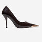 ALVENA - Brown Genuine Leather Stiletto Pump (Women)