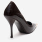 ALVENA - Brown Genuine Leather Stiletto Pump (Women)