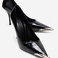 ALVENA - Black Genuine Leather Stiletto Pump (Women)