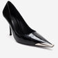 ALVENA - Black Genuine Leather Stiletto Pump (Women)