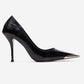 ALVENA - Black Genuine Leather Stiletto Pump (Women)