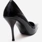 ALVENA - Black Genuine Leather Stiletto Pump (Women)
