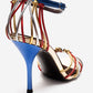ARONA - Gold Multi Stiletto Heel Shoe (Women)