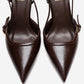 CELIA - Brown Block Heel Pointed Toe Shoe (Women)