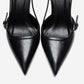 CELIA - Black Block Heel Pointed Toe Shoe (Women)