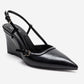 CELIA - Black Block Heel Pointed Toe Shoe (Women)
