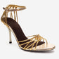 ARONA - Gold Stiletto Heel Shoe (Women)