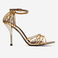 ARONA - Gold Stiletto Heel Shoe (Women)