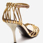 ARONA - Gold Stiletto Heel Shoe (Women)