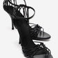ARONA - Black Genuine Leather Stiletto Heel Shoe (Women)