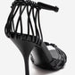 ARONA - Black Genuine Leather Stiletto Heel Shoe (Women)