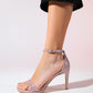 Bern - Pink Striped Platform Heel Evening Shoe (Women)