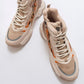 Olivia - Beige Patterned Sport Boot (Women)