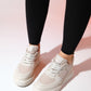 Ingrid - Beige Platform Sneakers