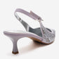NELLA - Silver Jeweled Slingback Stiletto Pump (Women)