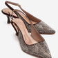 NELLA - Brown Gold Jeweled Slingback Stiletto Pump (Women)