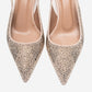 NELLA - Nude Gold Jeweled Slingback Stiletto Pump (Women)