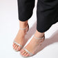 Bern - Gold Striped Platform Heel Evening Shoe (Women)